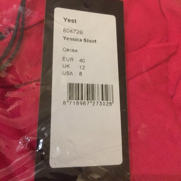 Yest Yessica Ladies Short Cardigan Sweater Cerise Pink 80474B Various Sizes - Picture 13 of 16